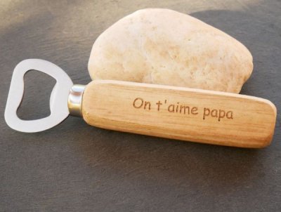 Personalized bottle opener for dad