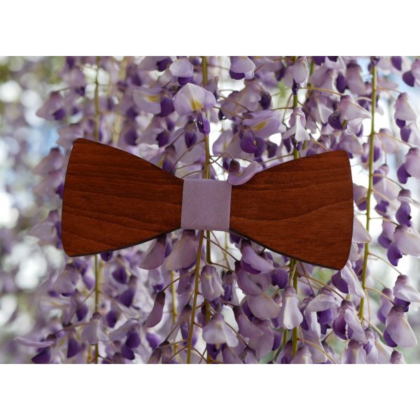 Walnut wood bow tie