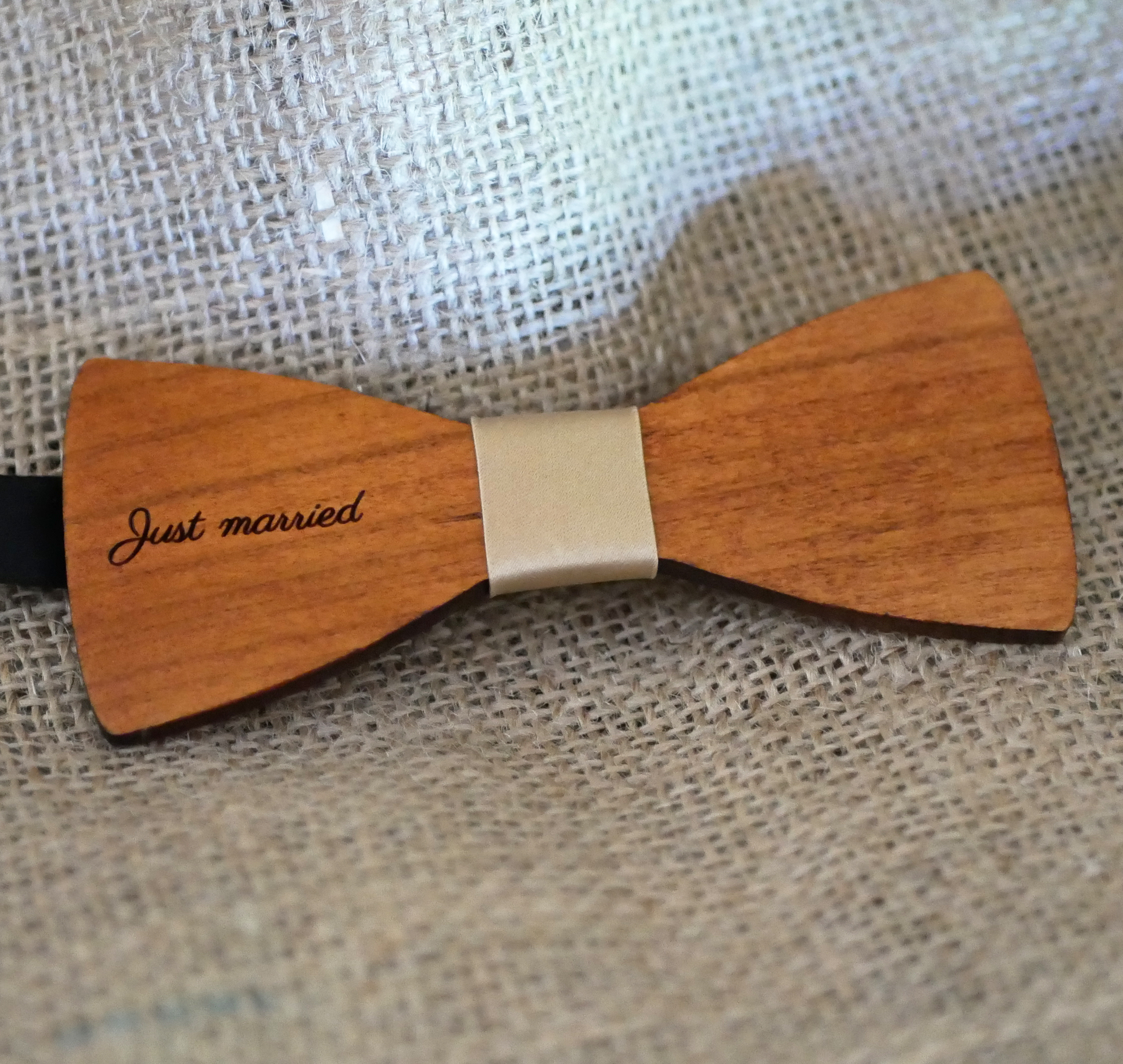 Just married bow tie