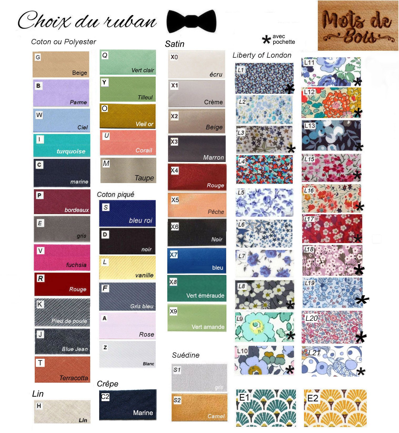 Wooden bow tie for wedding engraved with wedding rings made in France