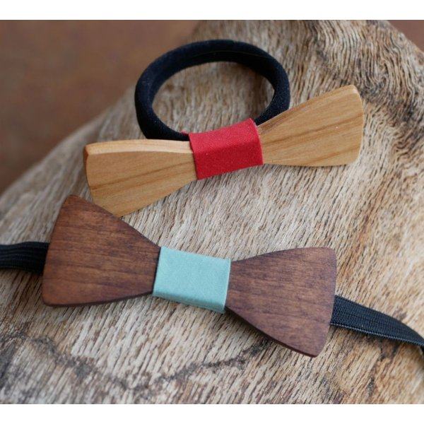 Customizable hair accessory Bow tie on elastic