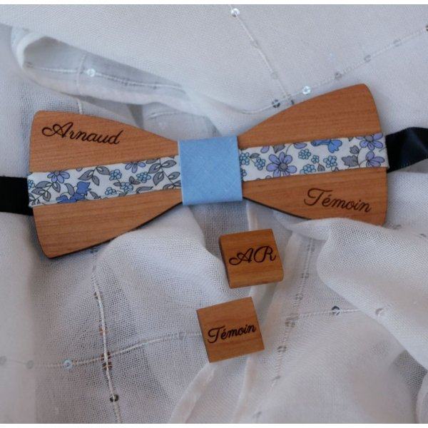 Square wooden cufflinks to personalize