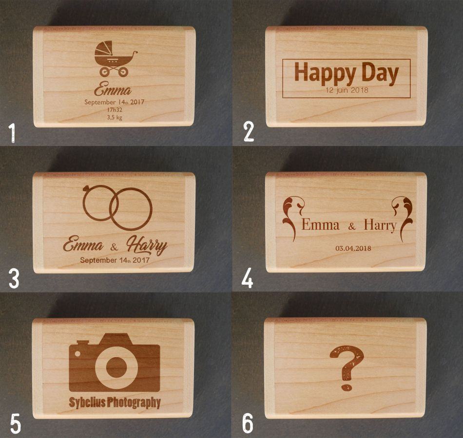 32 GB Usb 3.0 Key in bamboo wood case to be personalized by engraving 