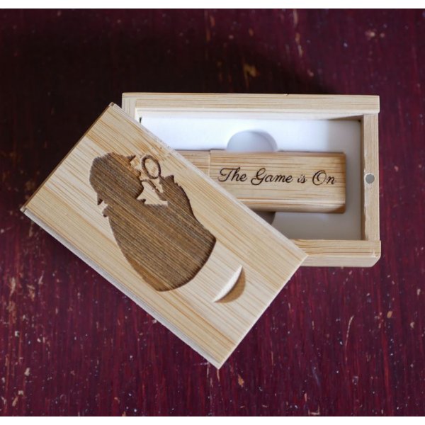 32 GB Usb 3.0 Key in bamboo wood case to be personalized by engraving 