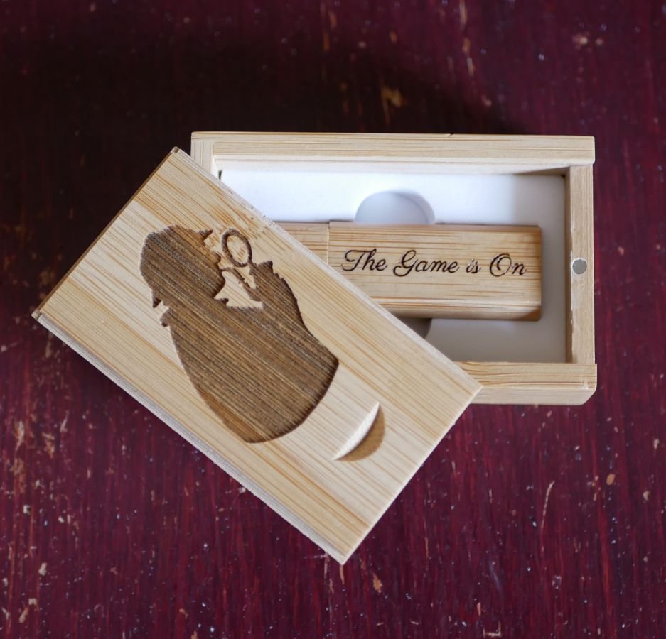 32 GB Usb 3.0 Key in bamboo wood case to be personalized by engraving 