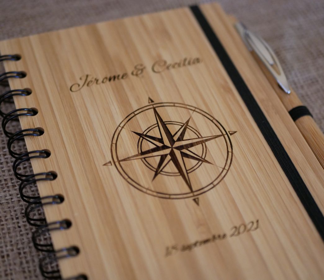 Wooden guestbook for wedding or ceremony to personalize