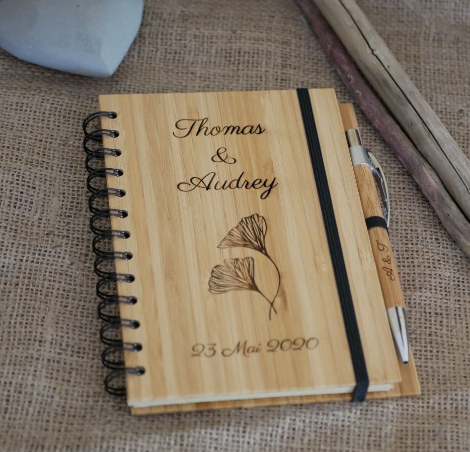 Wooden guestbook for wedding or ceremony to personalize
