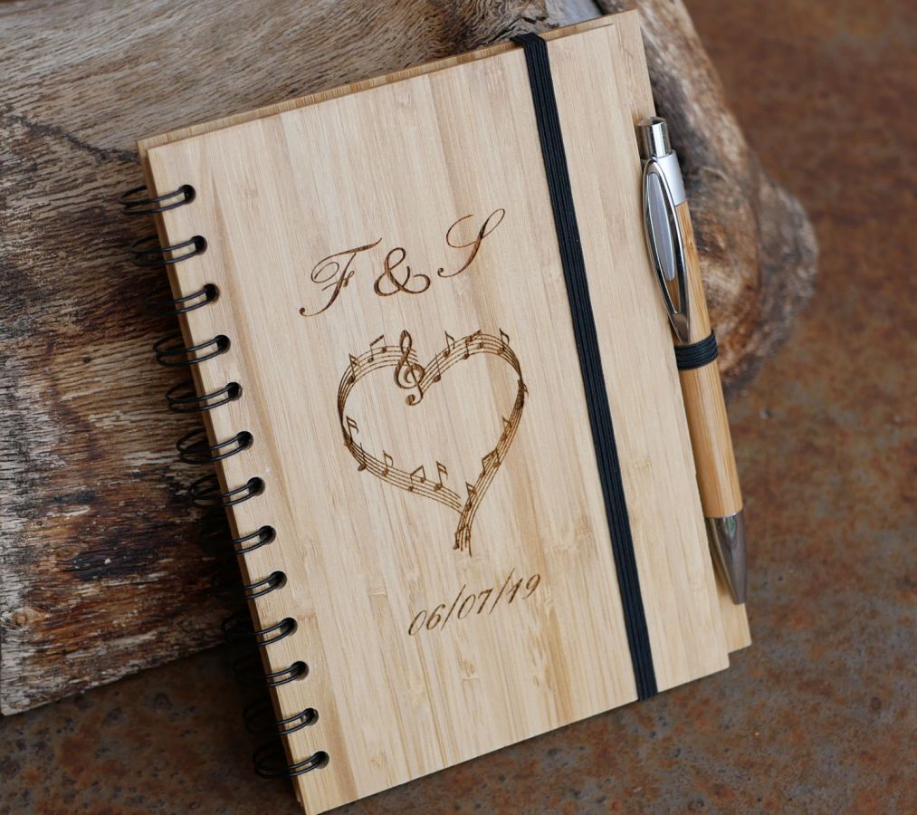 Wooden guestbook for wedding or ceremony to personalize