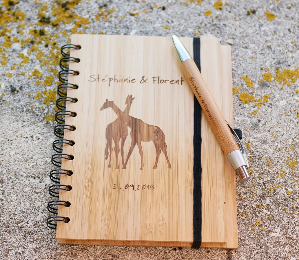 Wooden guestbook for wedding or ceremony to personalize