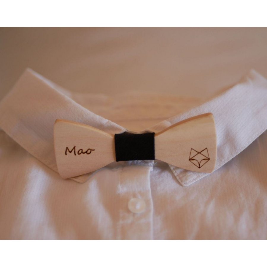 MINI wooden bow tie for kids to personalize