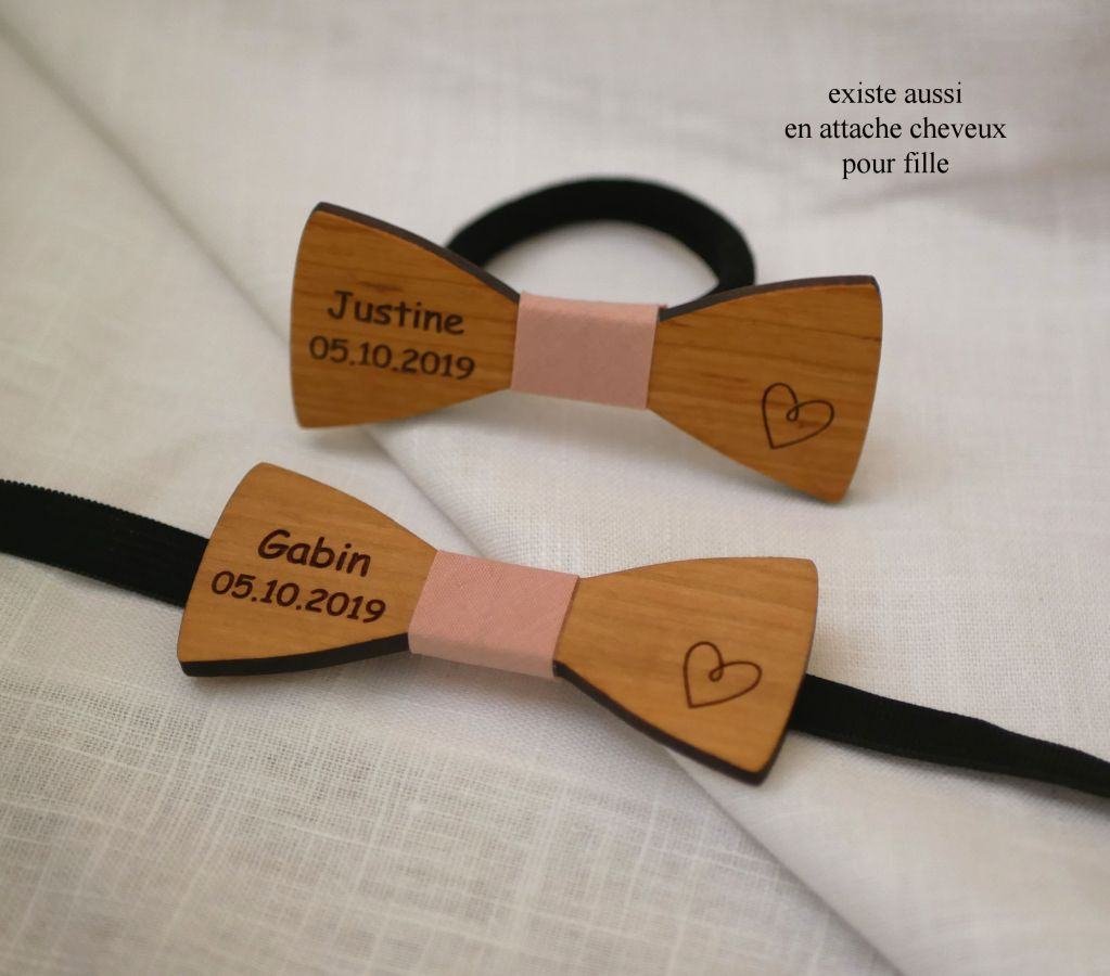 MINI wooden bow tie for kids to personalize