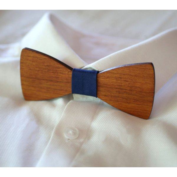 Cherry wood bow tie to personalize made in France
