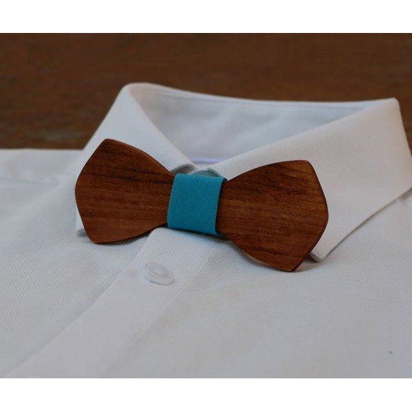 French wooden bow tie for men "le rabl&eacute;" small size and customizable