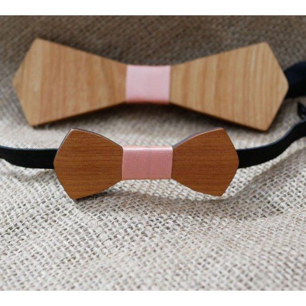 Wooden bow tie for children "le rabl&eacute;" to be personalized