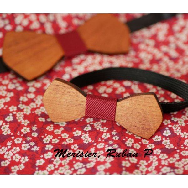 Wooden bow tie for children "le rabl&eacute;" to be personalized