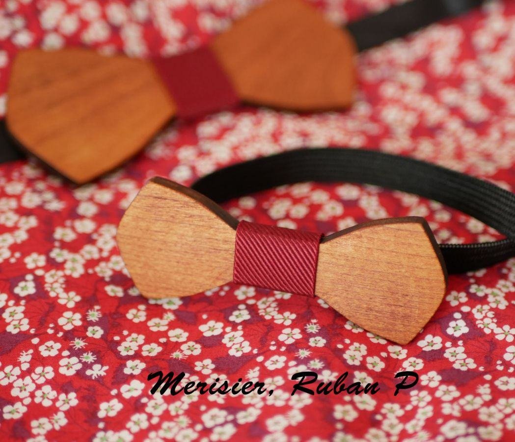 Wooden bow tie for children "le rablé" to be personalized