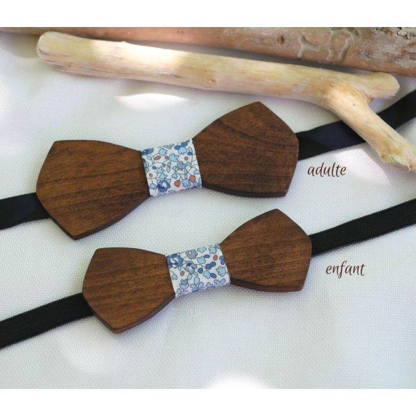 Wooden bow tie for children "le rabl&eacute;" to be personalized