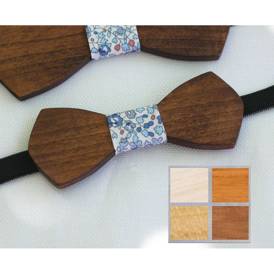 Wooden bow tie for children "le rablé" to be personalized