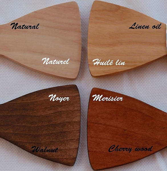 Wooden bow tie for kids Moustaches to personalize