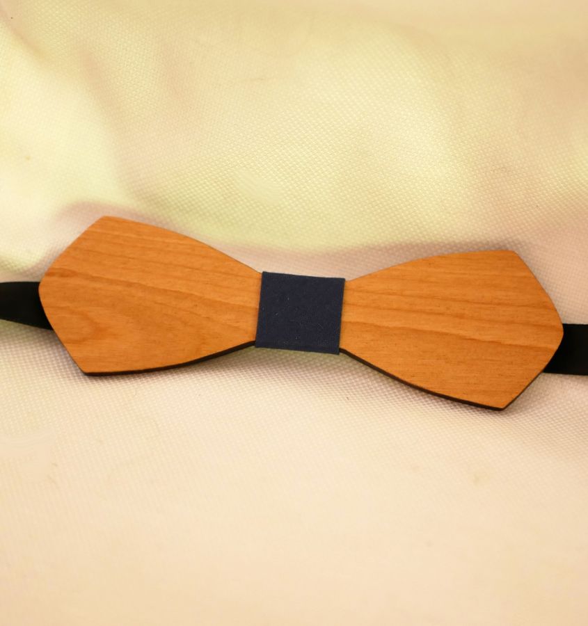 French wooden bow tie for men "le rablé long" customizable