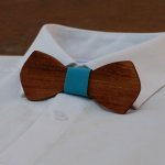 French wooden bow tie for men "le rablé" small size and customizable
