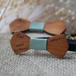 Wooden bow tie Mini "le rablé" for child to personalize