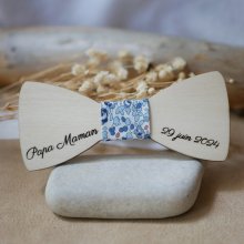 Poplar wood bow tie for children to personalize