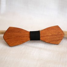 French wooden bow tie for men "le rablé long" customizable