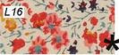 L16-Liberty Phoebe orange/blue flowers
