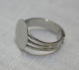 A- Wide silver ring
